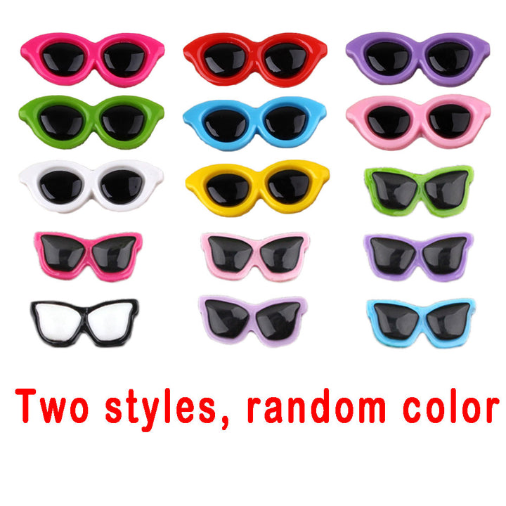 Pet Cute Heart Sunglasses Hairpins Pet Dog Hair Clips Puppy Cat Yorkie Teddy Pet Decor Barrette Hair Accessories For Small Dogs
