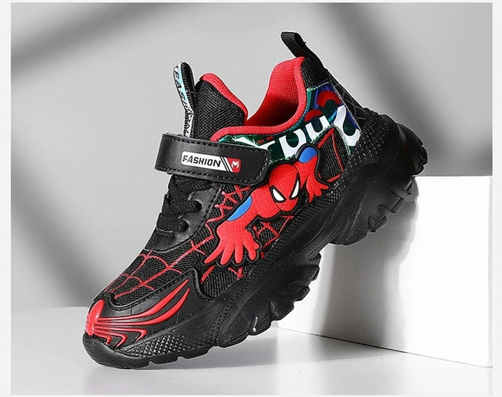 Kids Sneakers Boys Tennis Shoes Comfortable Mesh Shoes Lightweight Outdoor Children's Sports Walking Black Blue Shoes Size 27-37