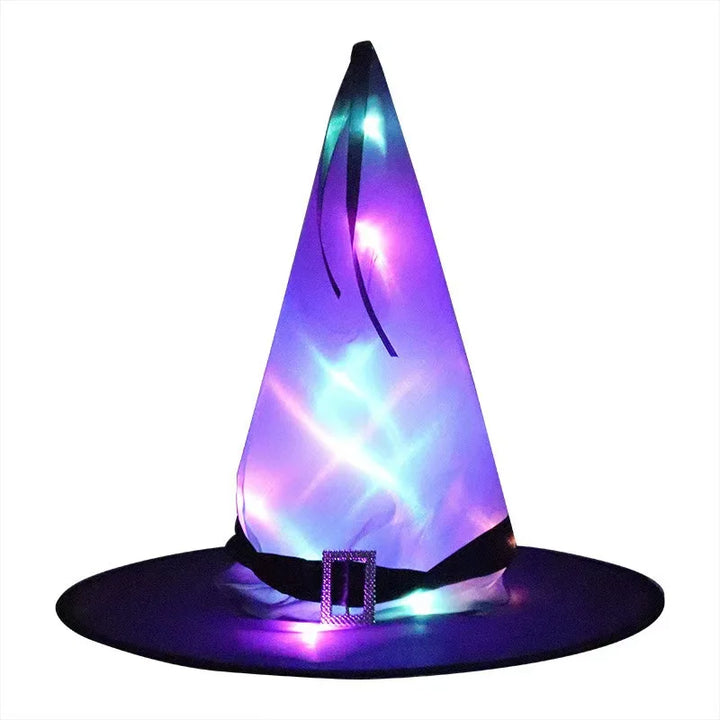 Halloween Glowing Hat Children Adult Party Dance Party Dress Up Witch Hat Halloween Decoration Halloween Mask декор для дома