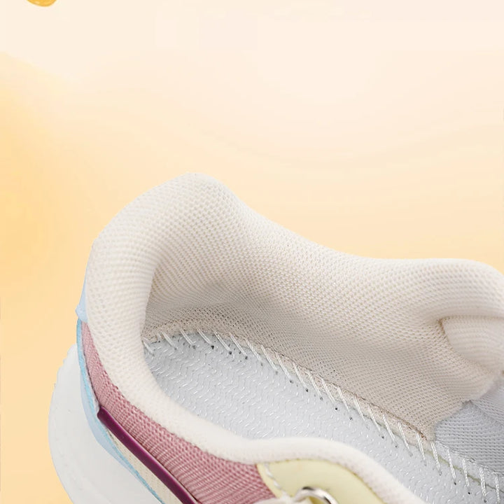 Kids Spring Sneakers Girls School Casual Shoes Outdoor Breathable Running Shoes Light Soft Tenis Pink Non-slip Children Shoes