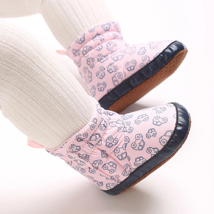 Baby Boots Cartoon Cute High Quality Soft Cotton 0-18M Newborns' Pre Step Shoes Suitable for Spring and Autumn Fashion
