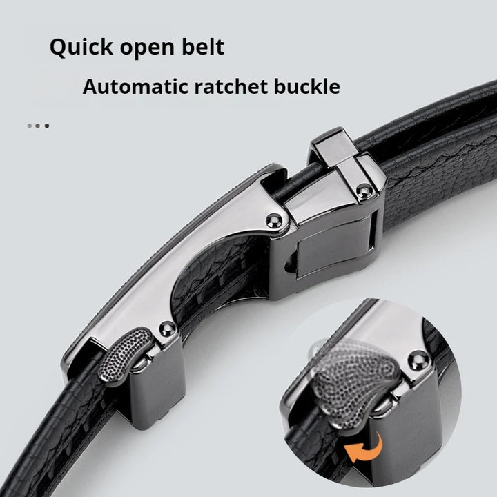 Men's Belt Leather Men Belts Waistband Automatic Belt for Man Mens Male Genuine Waist belts Business belts