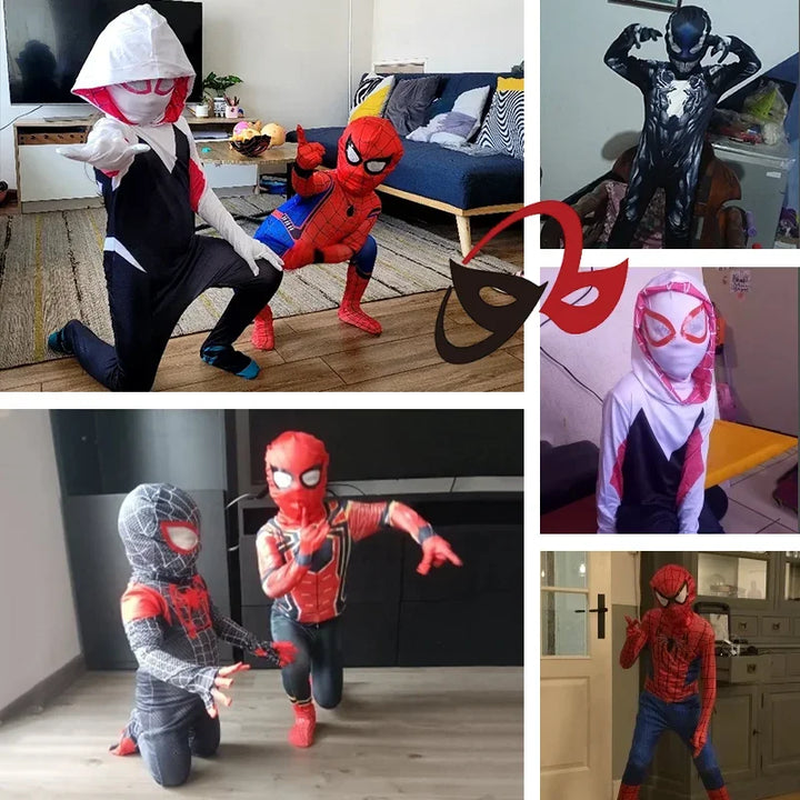 Halloween Kids Costumes Superhero Animal Cosplay Outfits, Breathable Safe Material for Party Dress-Up, Unisex Boy Girl Toddler
