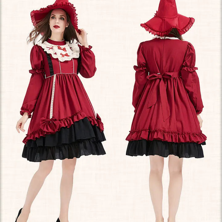 ✨ Charming, comfortable, and picture-perfect — this red Lolita princess dress will make your child feel like royalty at every event. Perfect for Halloween, carnival, birthdays, and magical playtime!