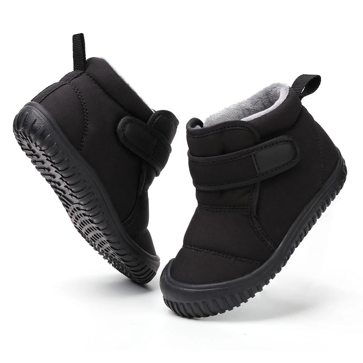New 2024 Kids Snow Boots Girls Ankle Winter Boots Warm Plush Boys Fur Shoes Children Platform Boots Size 20-28
