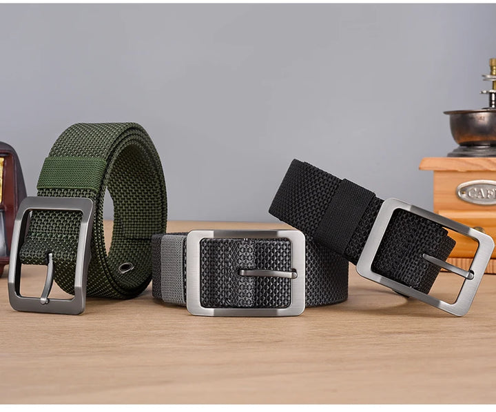 Men Belts Canvas Nylon Webbing Tactical Belt Fashion Casual Designer Unisex Belts High Quality Sports Belt
