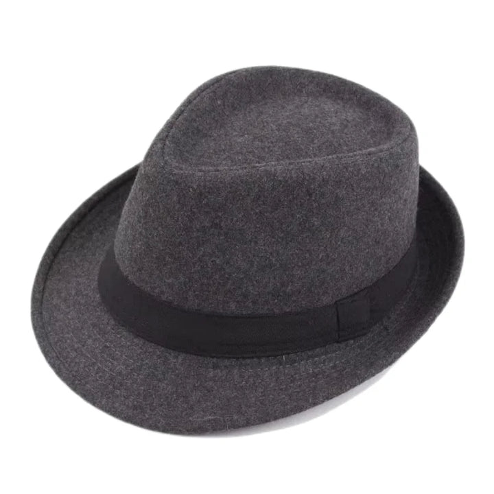 Unisex British Felt Jazz Hats For Middle Aged Men Bucket Hat Wool Fedoras Hat Autumn Winter Gentlemen Wedding Party Magic Caps