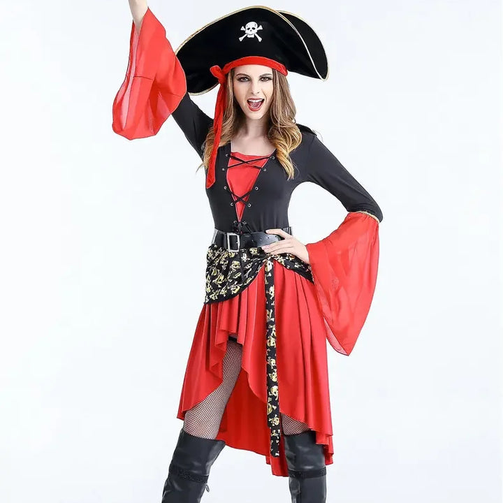 Halloween Costumes Female Pirates Clothing Girls Sexy Cosplay Game Uniforms Large Size Comic-con Anime Expo Anime Expo Xxl
