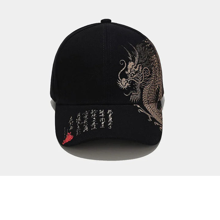 Chinese Style Dragon Pattern Baseball Hat For Men And Women, Versatile National Tide Cap, Hip Hop Hip Hop Skateboarding, Cool