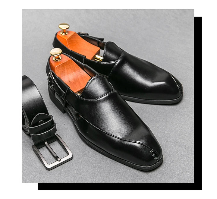 Men Minimalist Slingback Dress Shoes Business Office Dress Shoes