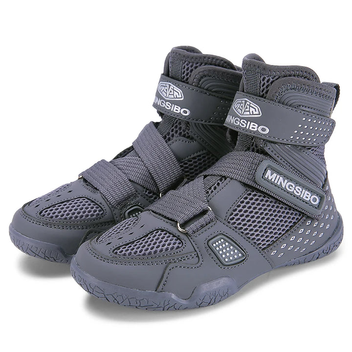 High-top  Boxing Shoes Designed For Children wrestling Shoes Breathable and Comfortable Children's Fight Boots30-38