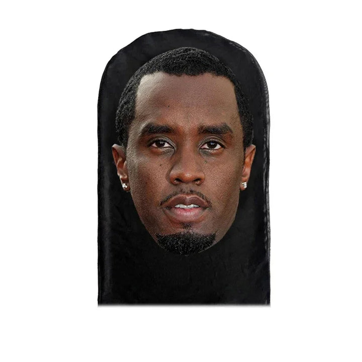 Halloween Cosplay Headwear Fashion Hip Hop Hood Hat Headgear 3D Full Face Mask Elastic Mesh Celebrity Face Mask for Party