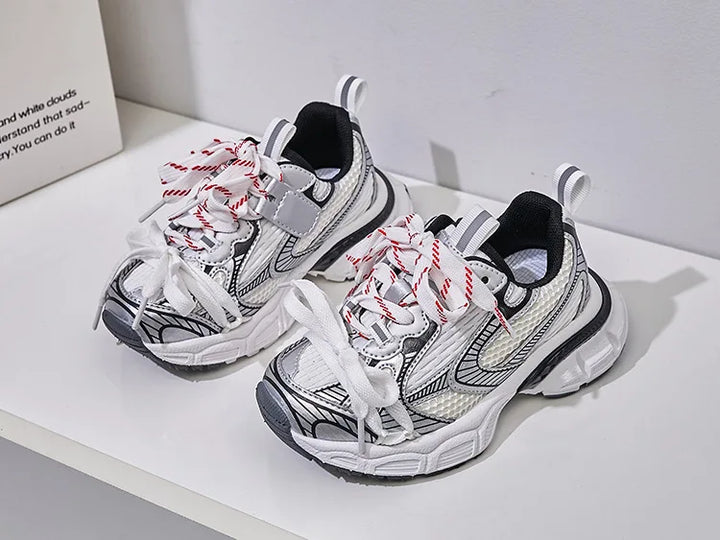 Children Brand Casual Sneakers 2023 Autumn Boys Girls Sport Shoes Kids Thick-sole Sneakers Women Chunky Trainers Running Shoes