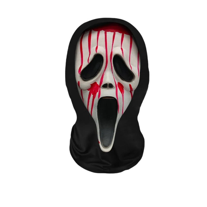 Halloween Cosplay Headwear Fashion Hip Hop Hood Hat Headgear 3D Full Face Mask Elastic Mesh Celebrity Face Mask for Party