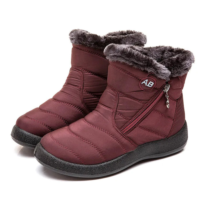 Women's Boots Women's Ankle Boots With Fur Winter Shoes Women Low Heels Winter Boots Snow Waterproof Botas Mujer Winter Footwear