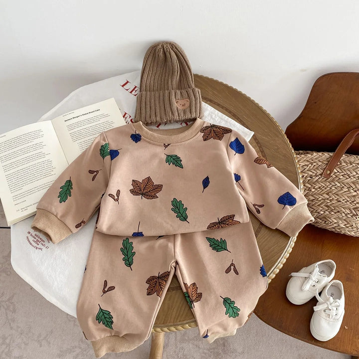 Newborn Baby Boy Girl Clothing Sets Spring Clothes 2PCS Outfits Long Sleeve Hoodie Top Sweatshirt+Elastic Pants Baby Items