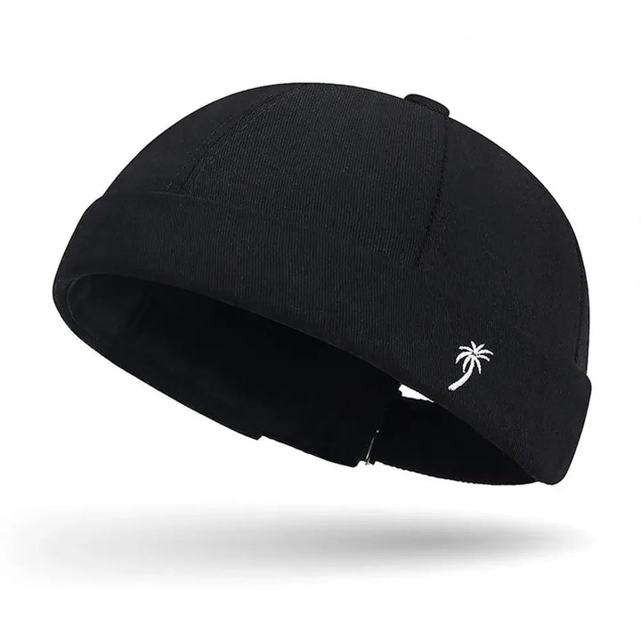 Beanie Hats Men Women Spring Autumn Landlord Hat Streetwear Hip Hop Brimless Hat Embroidered Coconut Tree Docker Cap Wholesale