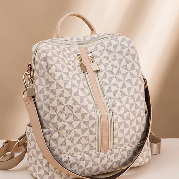 2pcs Backpack And Handbag Set, For Women, Waterproof Double Shoulder Crossbody Bag, Women's Travel Send Co