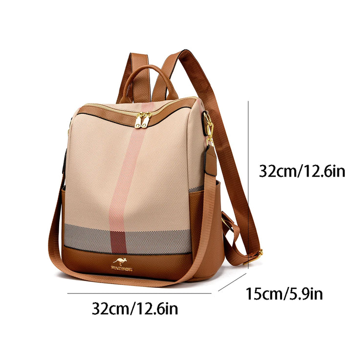 LONOOLISA Multi-functional Women's Backpacks Luxury Designer Rucksack High Quality Travel School Shoulder Bag Casual Sac A Dos