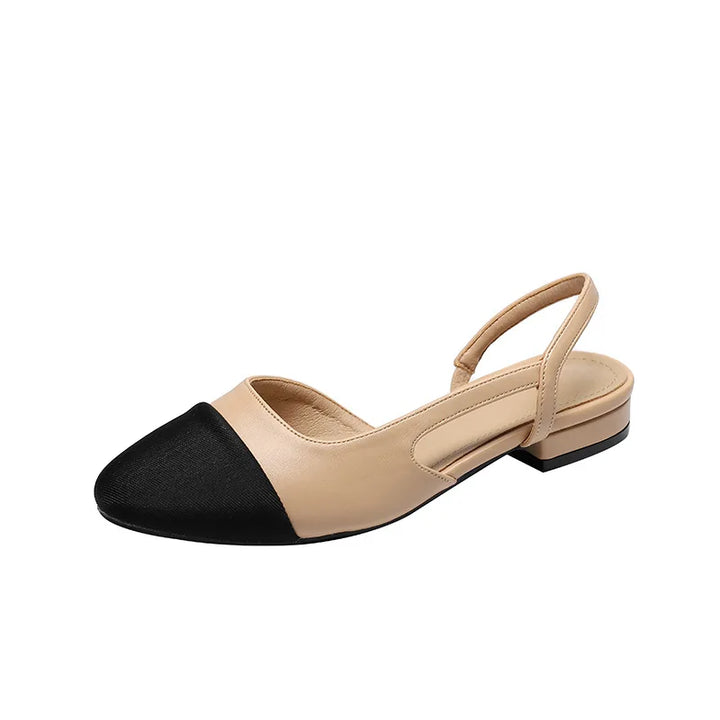 Summer new women's color blocked sandals Women NonSlip slipper Soft soled Leisure flat Comfort Low Heel Femme Thick Bottom Shoes