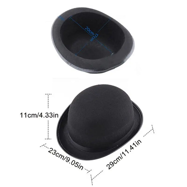 Halloween Men Women Magician Hats C ap Gentleman Jazz Hat Top Hat Black Party Bowler Hat Coachman Hat Classic Derby Hat Cosplay