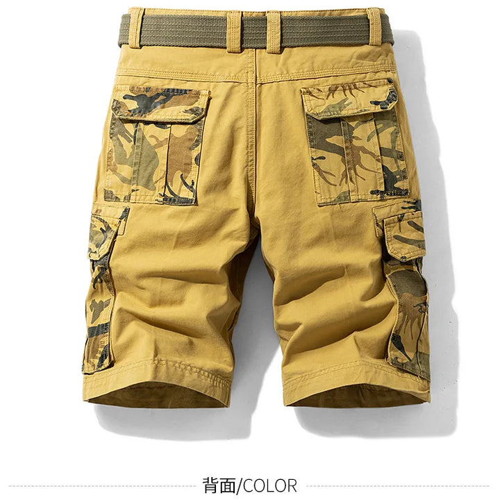 Summer Fashion Tooling Shorts for Men Casual Loose Cargo Shorts Outdoor Sport Pants Men Versatile Straight Cotton Short Trousers