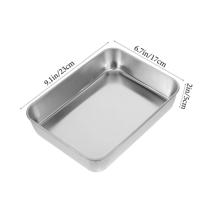 Stainless Steel Baking Tray Oven Pan Rack Cooling Mesh Cookie Plate Baking Dishes Roasting Pan Food Grade Wear Resistant