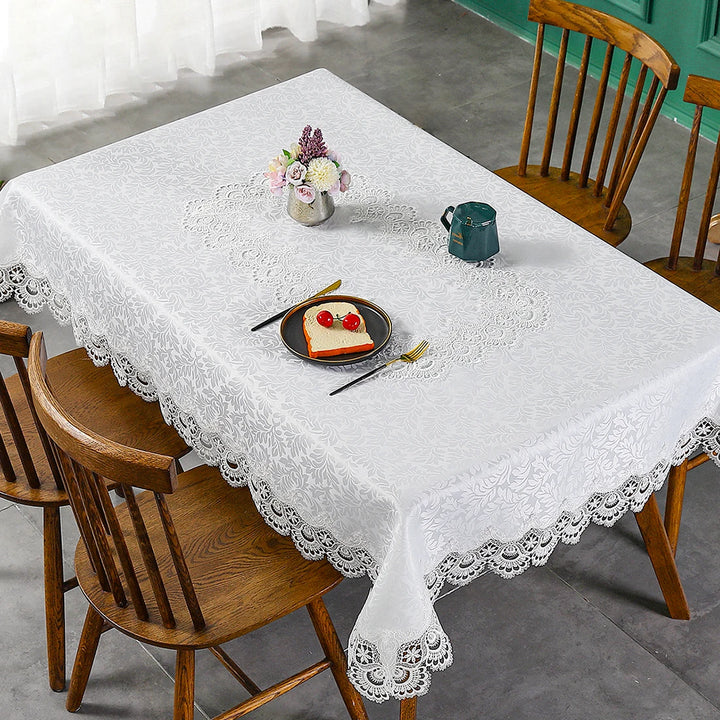 Elegance for Every Occasion
This white floral lace embroidered tablecloth adds a touch of sophistication to any setting. Waterproof, versatile, and perfect for dining tables, weddings, or home décor. ✨🍽️