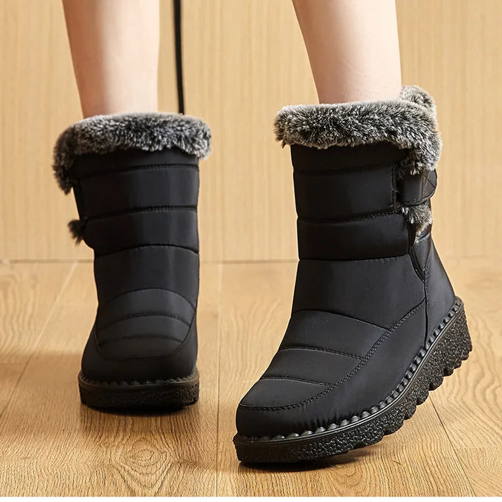 Women's Boots Trend Winter Shoes For Woman Winter Boots Ankle Low Heels Botas Mujer Waterproof Snow Boots With Fur Shoes