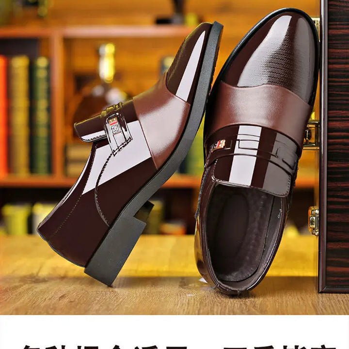 Luxury Men's Dress Shoes Elegant Mens Wedding Party High Quality Dress Shoes Social Man Dress Shoes Round Toe Office Men Loafers