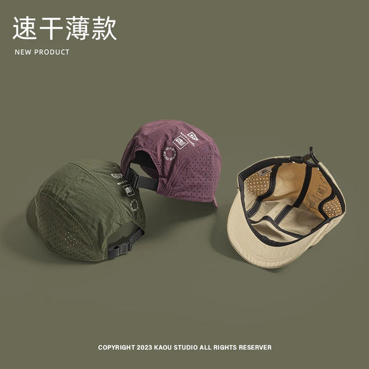 Summer Thin Breathable Mesh Baseball Caps for Men and Women Outdoor Camping Leisure Sun Protection Quick-drying Hiking Hats