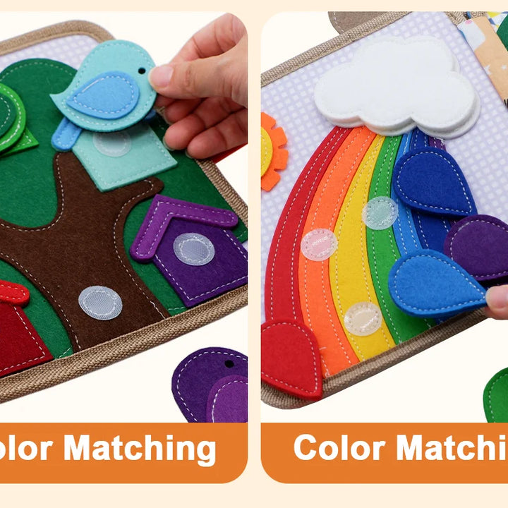 Baby Toy Soft 3D Cloth Book First Book Montessori Infant Early color Cognitive Educational Toys Learning Basic Life Skills Toys