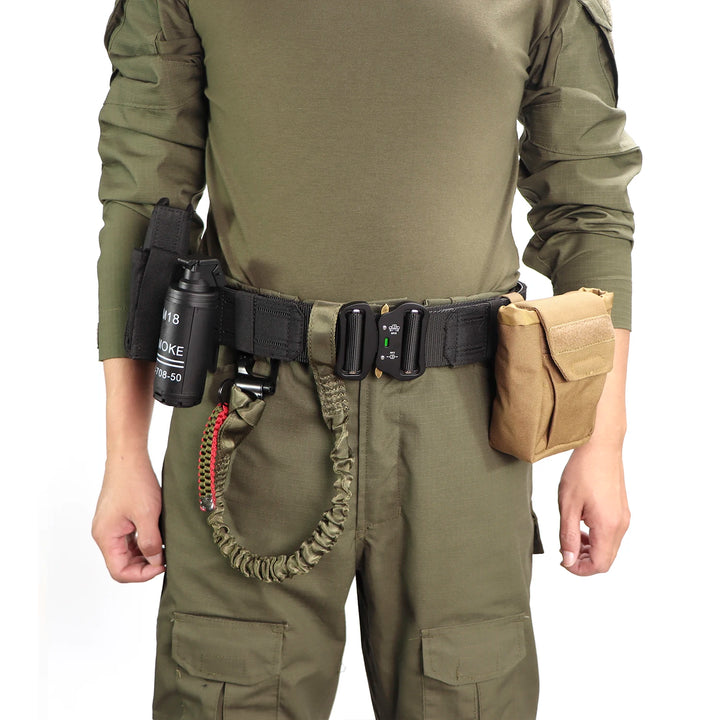 Tactical Quick Release Metal Buckle for Men, MOLLE Airsoft Men Belts, Military Tactical Belt, 2"