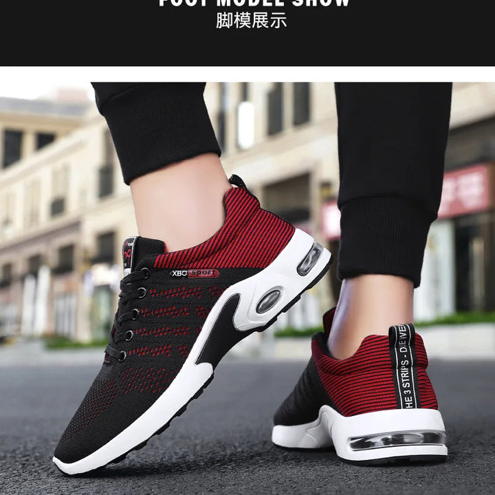 Shoes men 2025 new trend men's shoes breathable lace-up running shoes Korean version light casual sports shoes