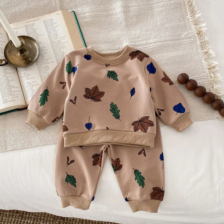 Newborn Baby Boy Girl Clothing Sets Spring Clothes 2PCS Outfits Long Sleeve Hoodie Top Sweatshirt+Elastic Pants Baby Items