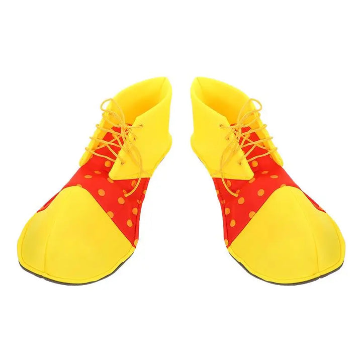 Adult Clown Shoes Costume Halloween Red Yellow Circus Play Role Masquerade Costumes Carnival Men Cosplay Prop Shoes