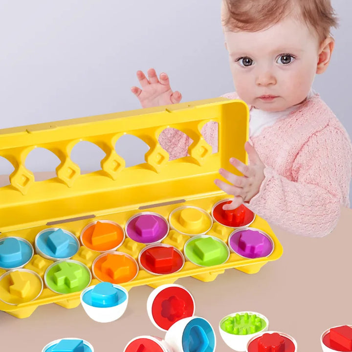 Eggs Screws 3D Puzzle Montessori Learning Education Math Toys Kids Shape Match Smart Game For Children Educational Easter Gifts
