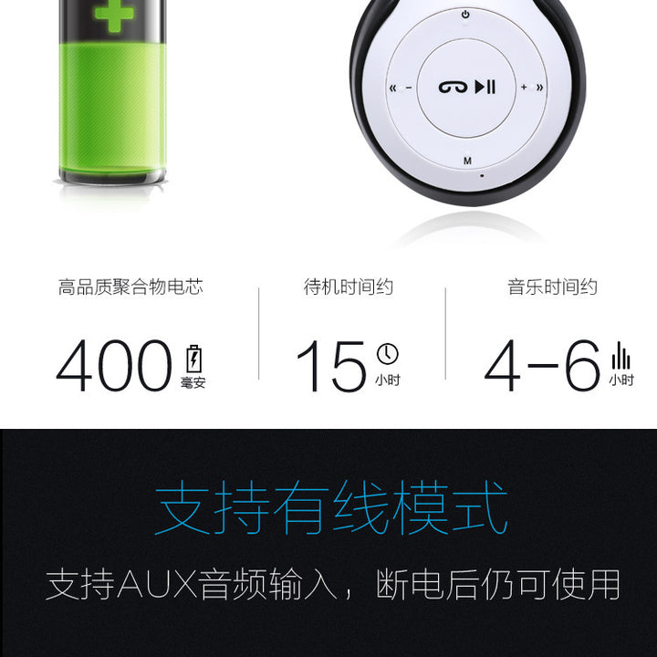 Stereo P47 Headset 5.0 Bluetooth Headset Folding Series Wireless Sports Game Headset for iPhone XiaoMi