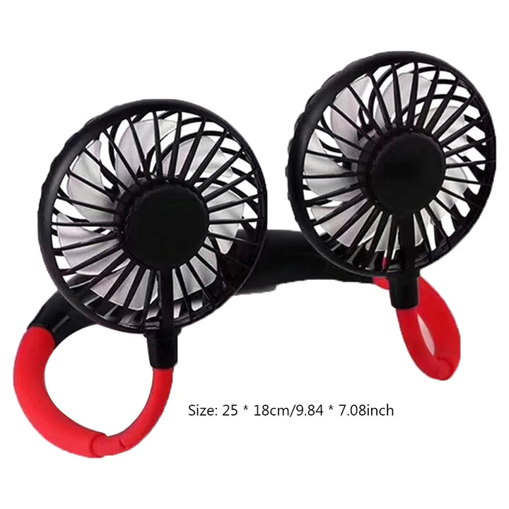 Portable Summer Sports Fans Low Noise USB Neck Cooling Fan Rechargeable Comfortable To Wear for Home School Office