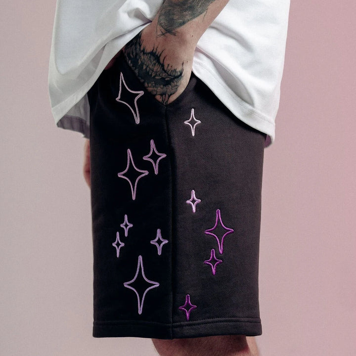 Streetwear Men's Shorts созвездие Stars Graphic Print Oversized Jorts Baggy Harajuku Short Pants Y2k Unisex Clothing Korean Goth