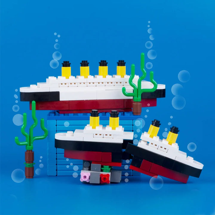 City Movie Titanic Ship Boat Toys for Children Model Building Blocks Kids Toys for Children Gifts Parts Kit Citys Titanics
