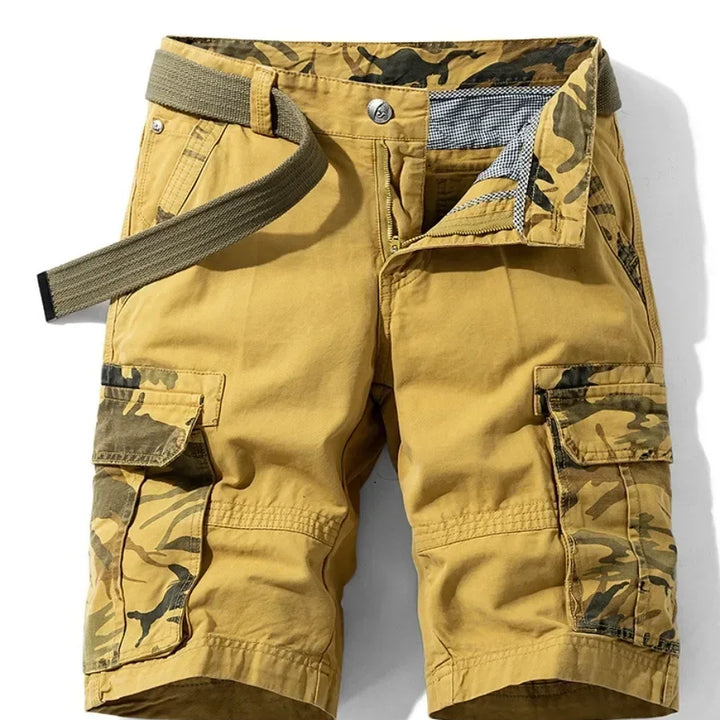 Summer Fashion Tooling Shorts for Men Casual Loose Cargo Shorts Outdoor Sport Pants Men Versatile Straight Cotton Short Trousers