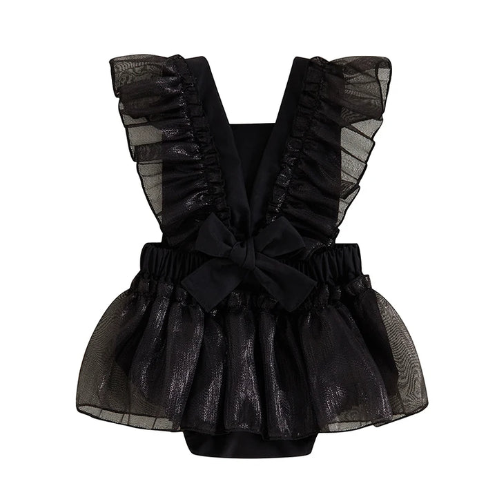 Baby Clothing Girl Halloween Romper Skeleton Print Ruffles Jumpsuit for Newborn Cute Clothes