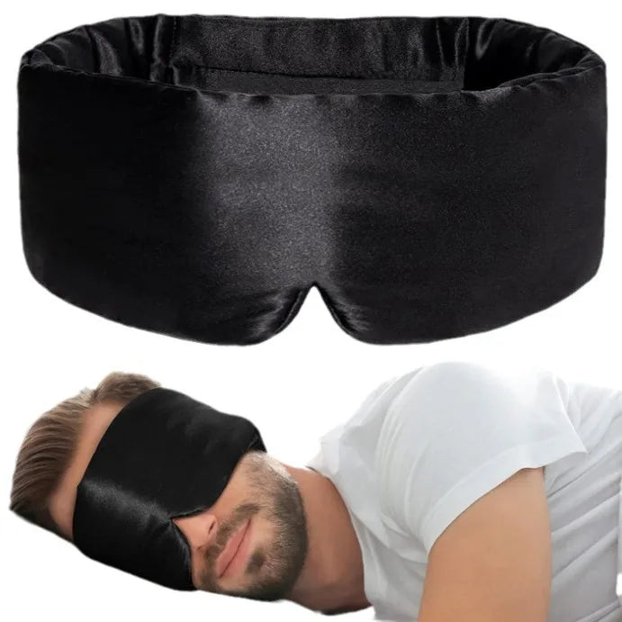 Silk Satin Sleep Mask Comfortable Sleeping Eye Mask Eyeshade Cover Shade Eyes Relax Enlarged Eye Patch Women Men Sleep Health