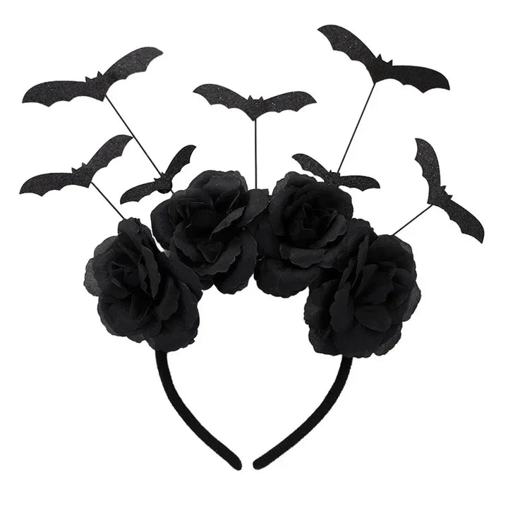 Halloween Bat Headband Children Dress Up Headwear Hairband Accessories Witch Costume Supplies Props Happy Helloween Party