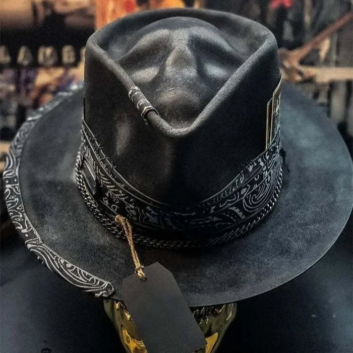 2024 Halloween New Skull Hat Western European Cowboy Hat Ball Hat Sad Reaper Handmade Skull Hat Party Hats
