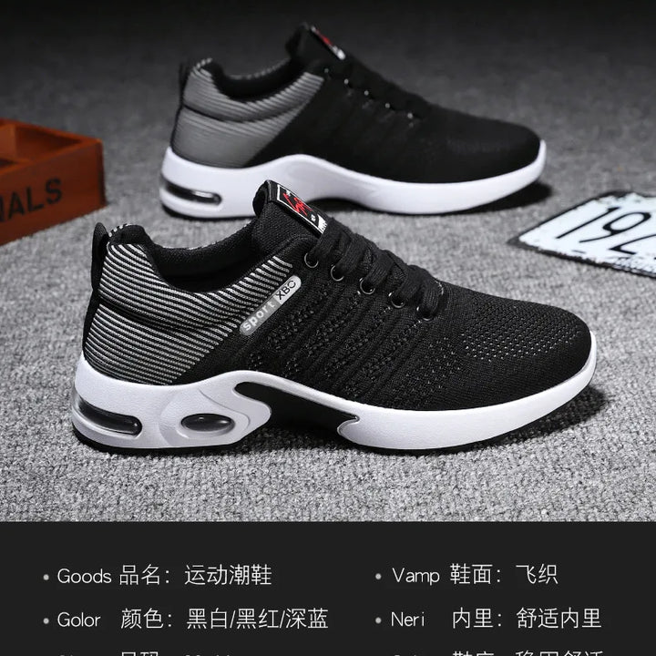 Shoes men 2025 new trend men's shoes breathable lace-up running shoes Korean version light casual sports shoes