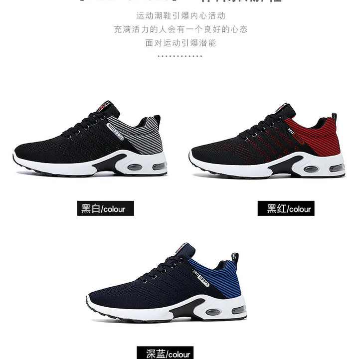 Shoes men 2025 new trend men's shoes breathable lace-up running shoes Korean version light casual sports shoes