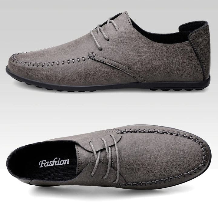 Leather Men Shoes Fashion Formal Men Shoes Moccasins Italian Breathable Male Driving Shoes Black Plus Size 38-47