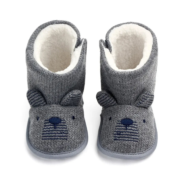 Baby Boys Girls Boots For Newborn Cute Cartoon  Animal Shoes Infant Toddler First Walkers Super Keep Warm Snowfield Boot